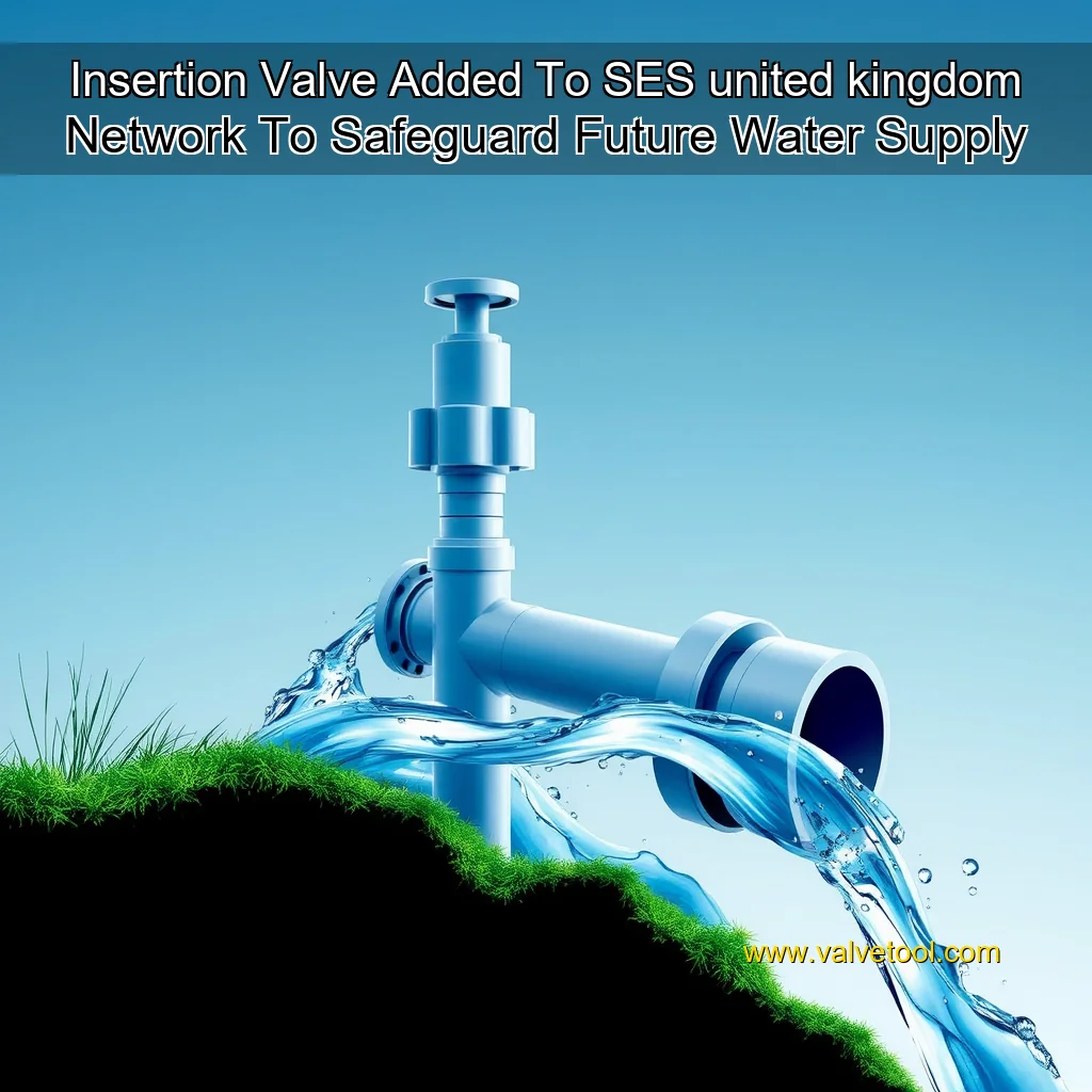 Artistic representation for Insertion Valve Added To SES united kingdom Network To Safeguard Future Water Supply