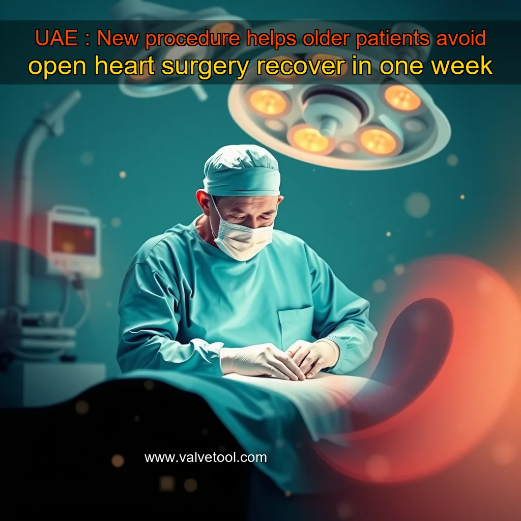 Artistic representation for UAE : New procedure helps older patients avoid open heart surgery recover in one week
