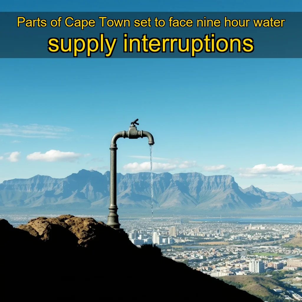 You are currently viewing Parts of Cape Town set to face nine  hour water supply interruptions